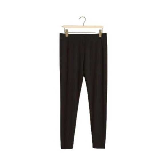 Addition Elle Leggings Wms 30 32 Viscose Blend Elastic Waist Black New - Picture 4 of 4